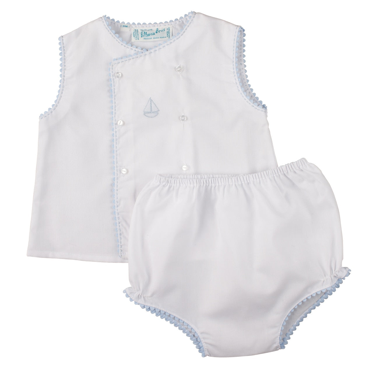 Boys Sailboat Diaper Set