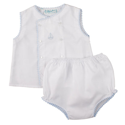 Boys Sailboat Diaper Set