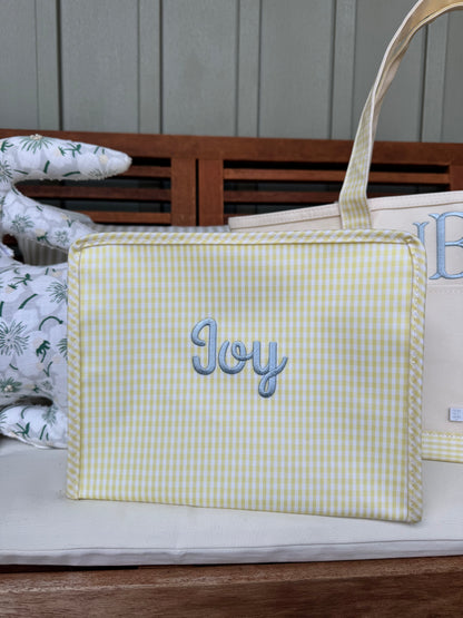 TRVL Buttercup Yellow Gingham Roadies