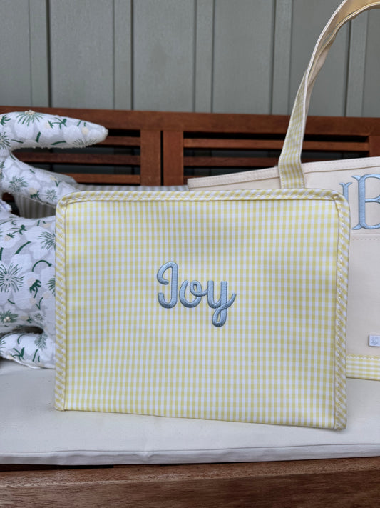 TRVL Butter Yellow Gingham Roadies
