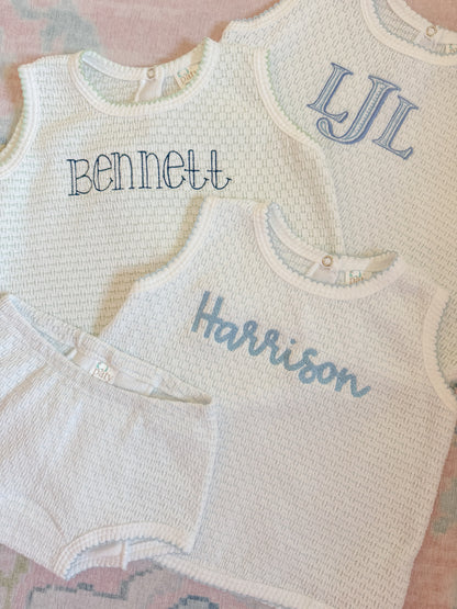 Knit 2pc Diaper Set with or without bows