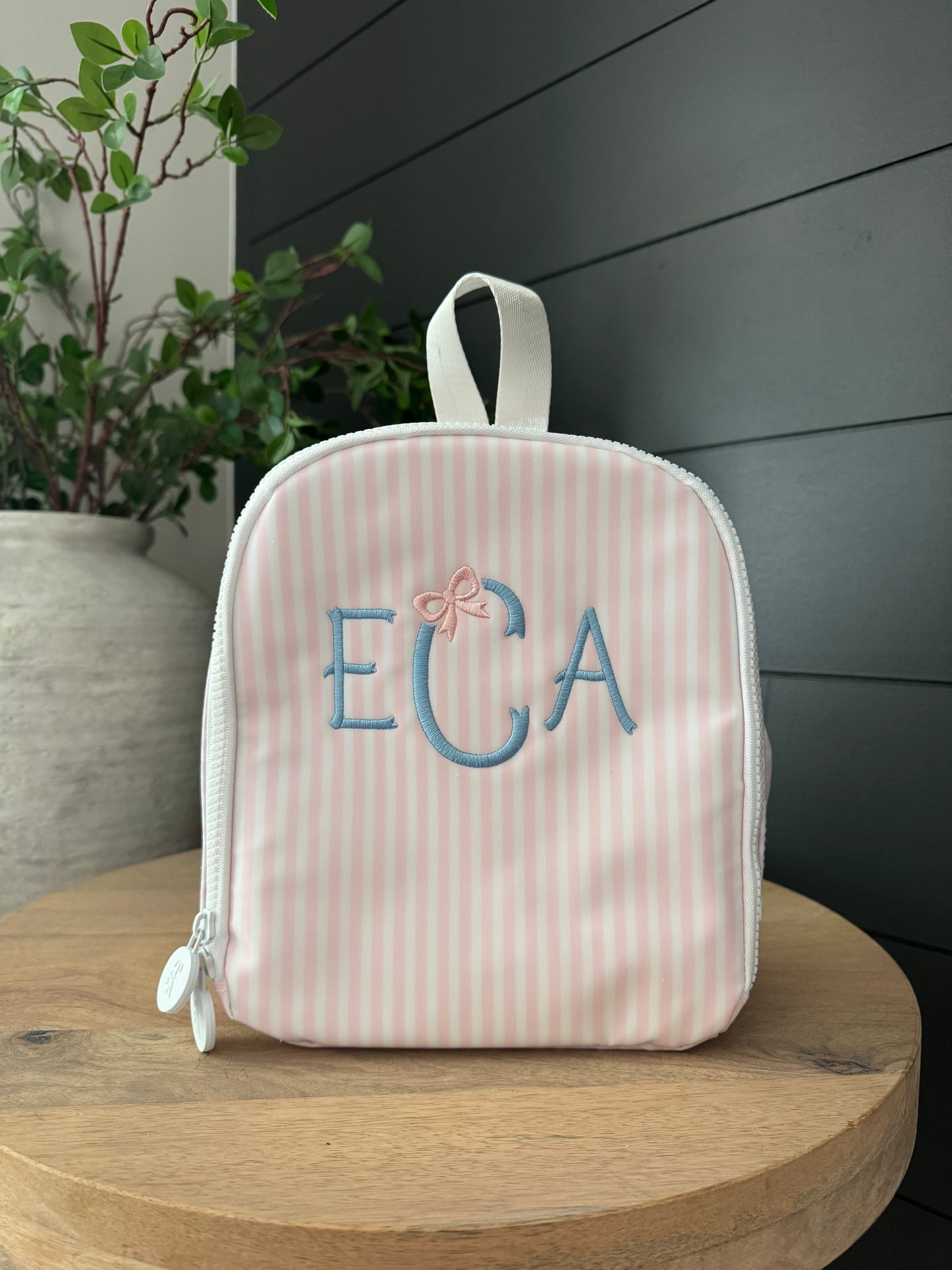 TRVL PINK PIMLICO STRIPE LUNCHBOX