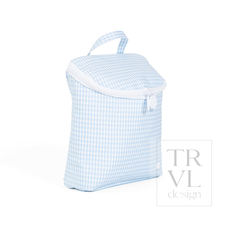 TRVL GINGHAM MIST BOTTLE BAG