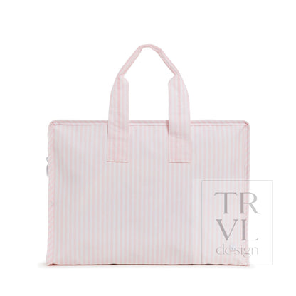 TRVL Overnite Tote Pink Pimlico Stripe