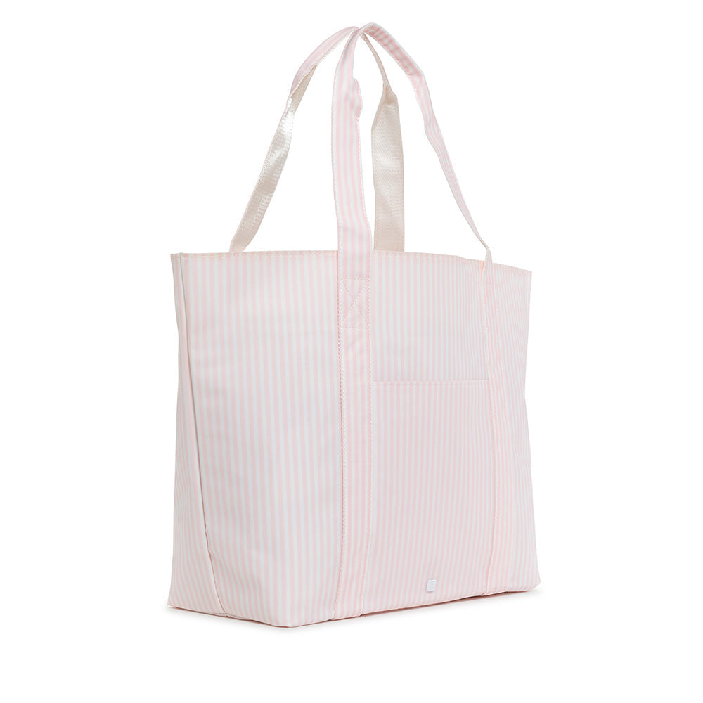 TRVL PINK PIMLICO STRIPE JUMBO TOTE