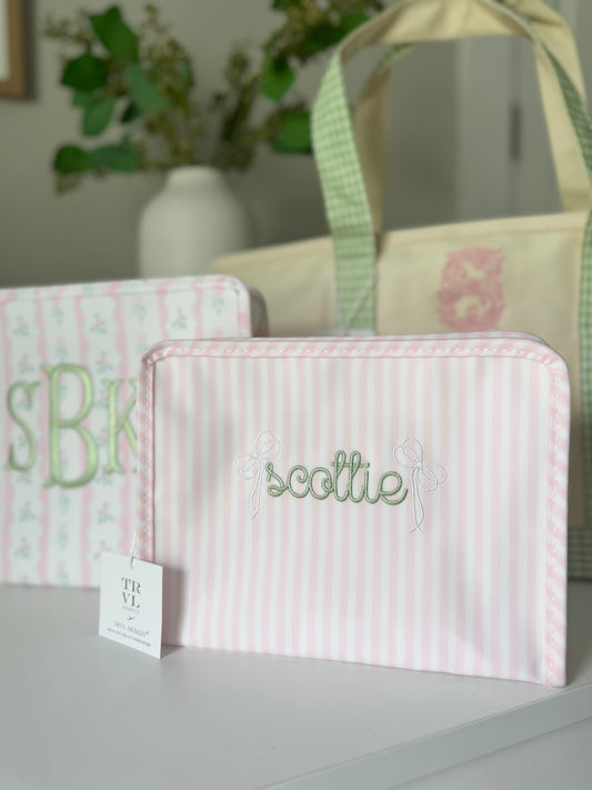 TRVL MEDIUM PINK PIMLICO STRIPE ROADIE