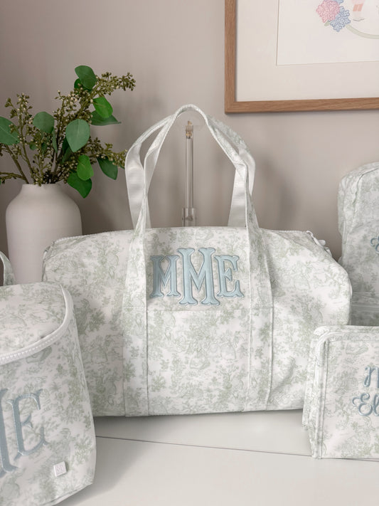 TRVL GREEN TOILE WEEKENDER DUFFEL