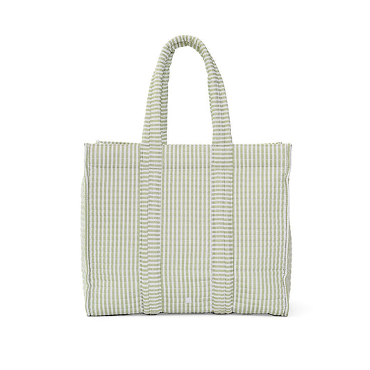 TRVL Pimlico Stripe Sage GO GO TOTE