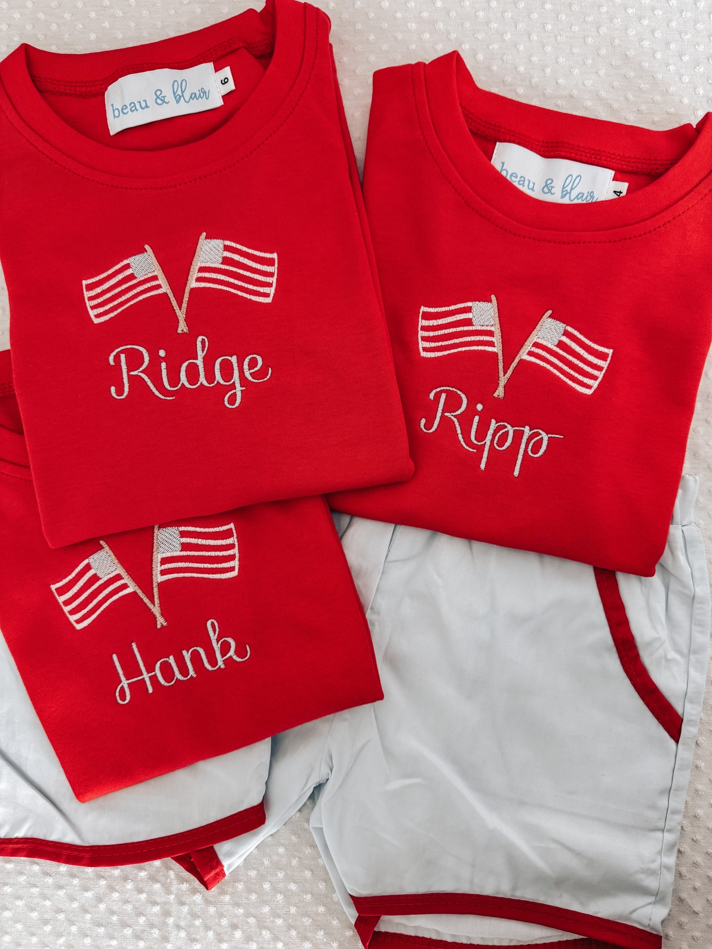Patriotic Bubble/Dress/Short Set