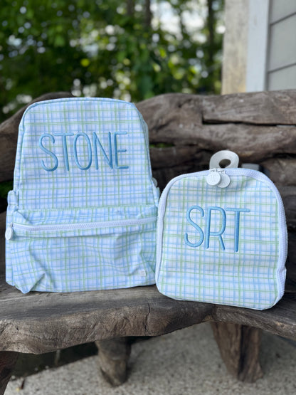 TRVL CLASSIC PLAID BACKPACK