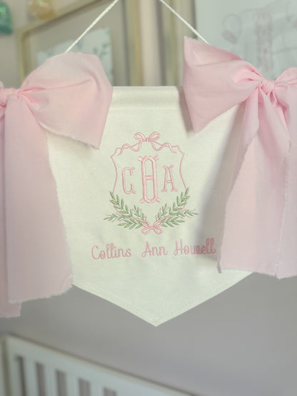 Embroidered Girls Classic Banner