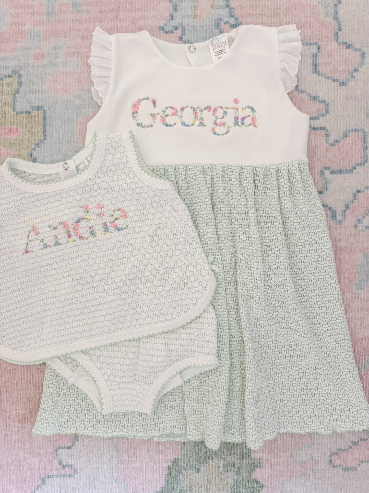Eyelet Trim Toddler Dress