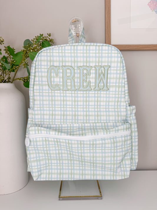 TRVL CLASSIC PLAID BACKPACK