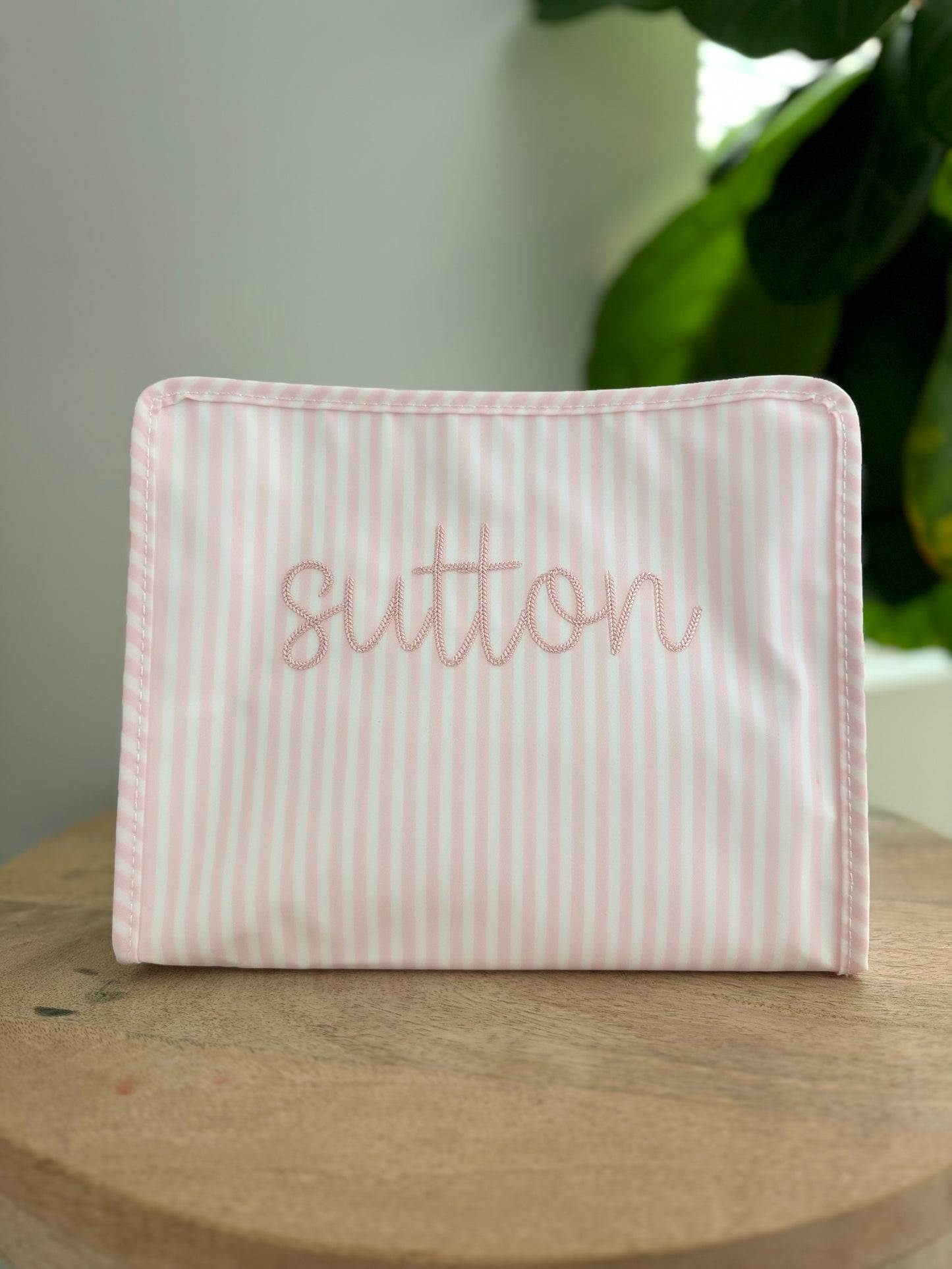 TRVL LARGE PINK STRIPE ROADIE