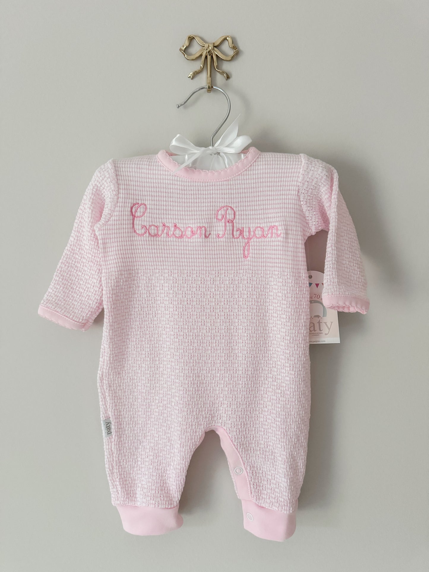 Paty Romper with Pima Trim