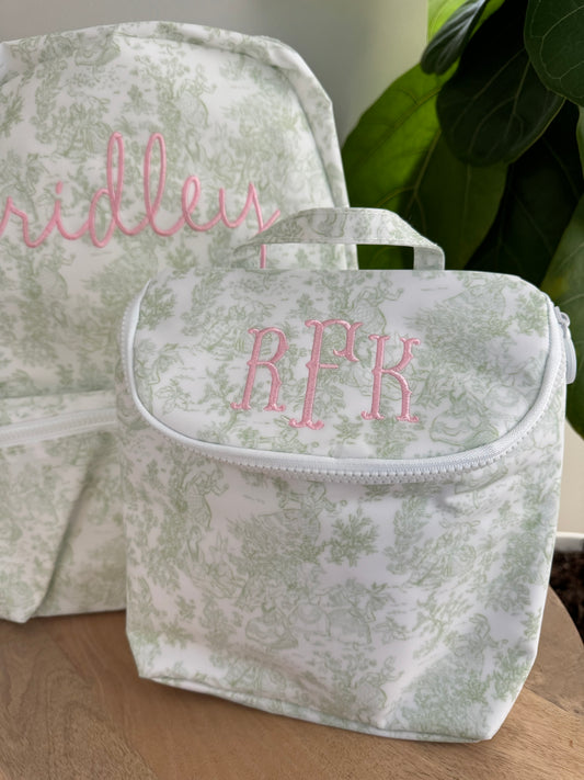 TRVL GREEN TOILE LUNCHBOX