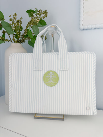 TRVL Overnite Tote Blue Pimlico Stripe
