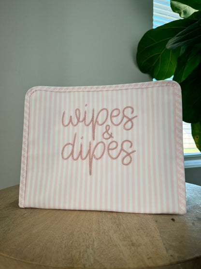 TRVL LARGE PINK PIMLICO STRIPE ROADIE