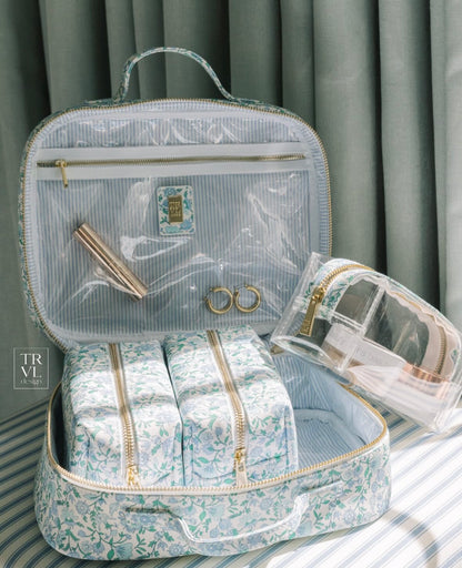 TRVL Hampton Floral Cosmetic Toiletry Case