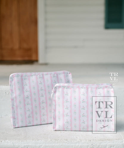 TRVL LARGE PINK RIBBON FLORAL ROADIE