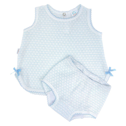 Knit 2pc Diaper Set with or without bows