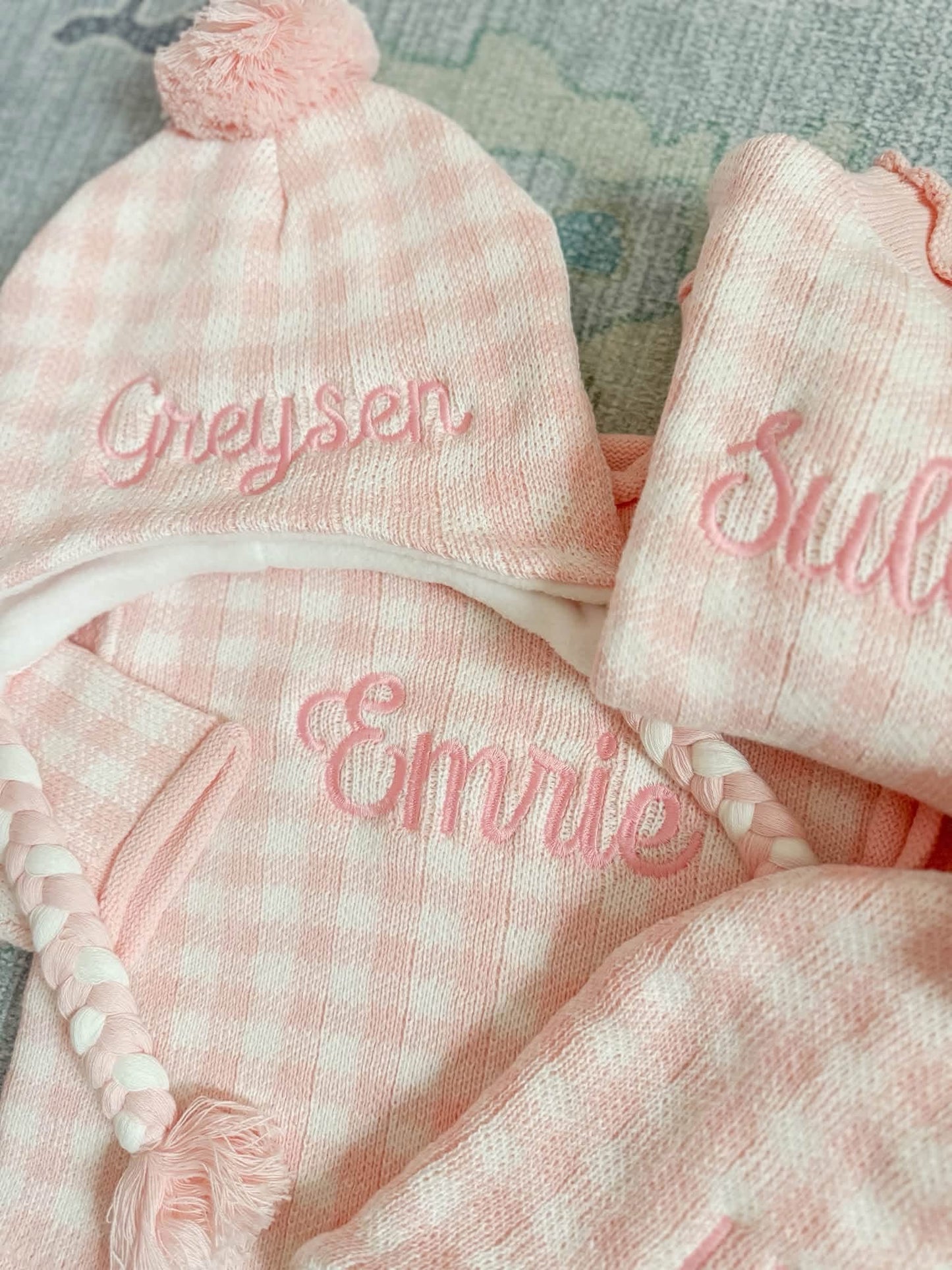 Pink Gingham Rollneck PREORDER
