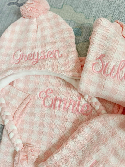 Pink Gingham Rollneck PREORDER
