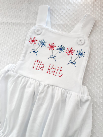 Embroidered Fireworks Bubble & Tees