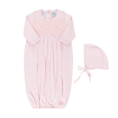 Smocked Bullion Gown w/Hat