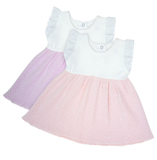 Eyelet Trim Toddler Dress
