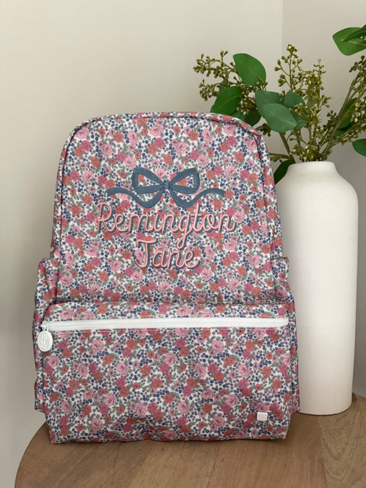 TRVL GARDEN FLORAL BACKPACK