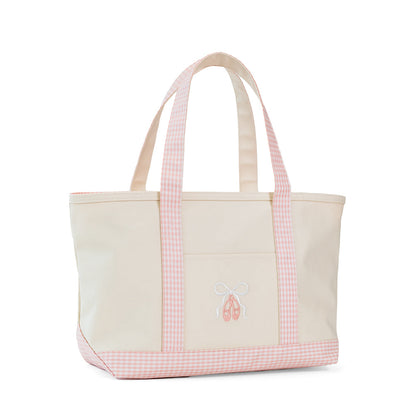 TRVL Ballet Medium Tote in Taffy Pink Gingham