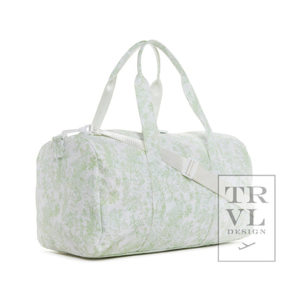 TRVL GREEN TOILE WEEKENDER DUFFEL