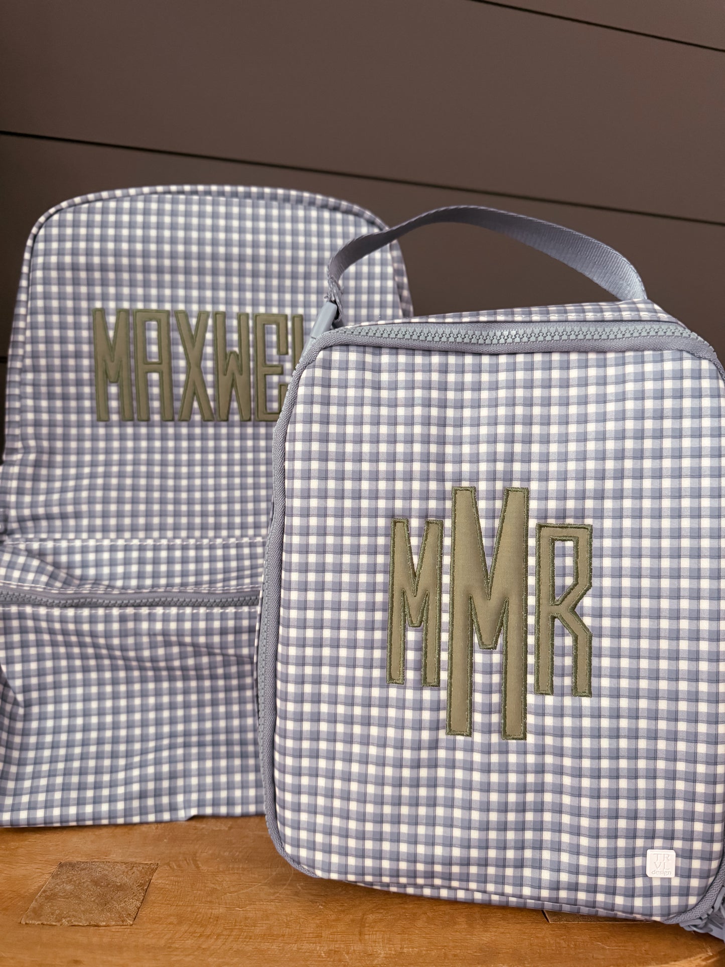 TRVL Rodeo Check Indigo LUNCHBOX