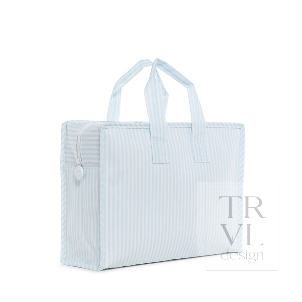 TRVL Overnite Tote Blue Pimlico Stripe
