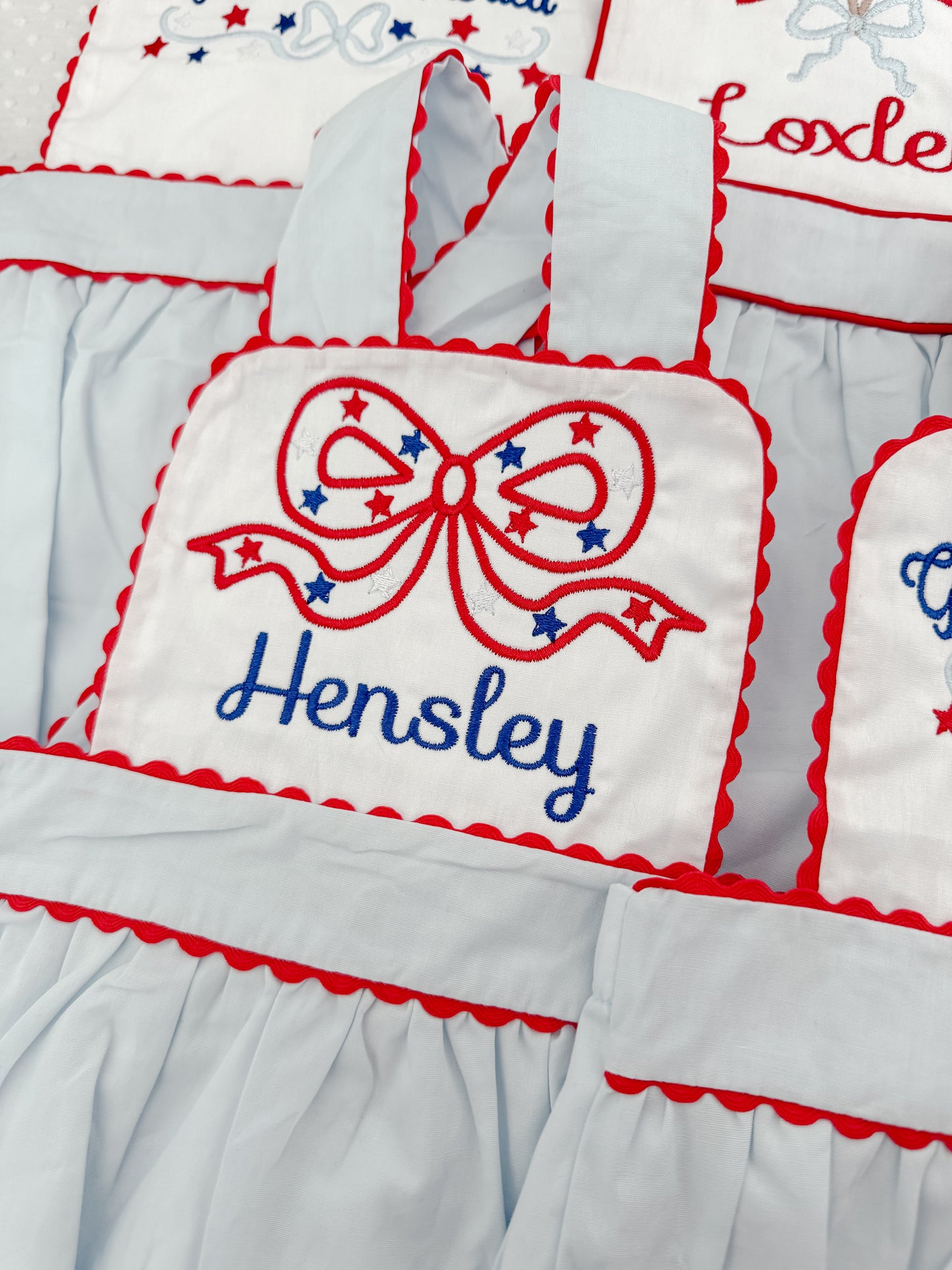 Patriotic Bubble/Dress/Short Set