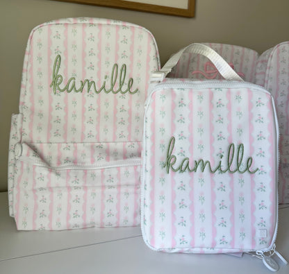 TRVL PINK RIBBON FLORAL BACKPACK