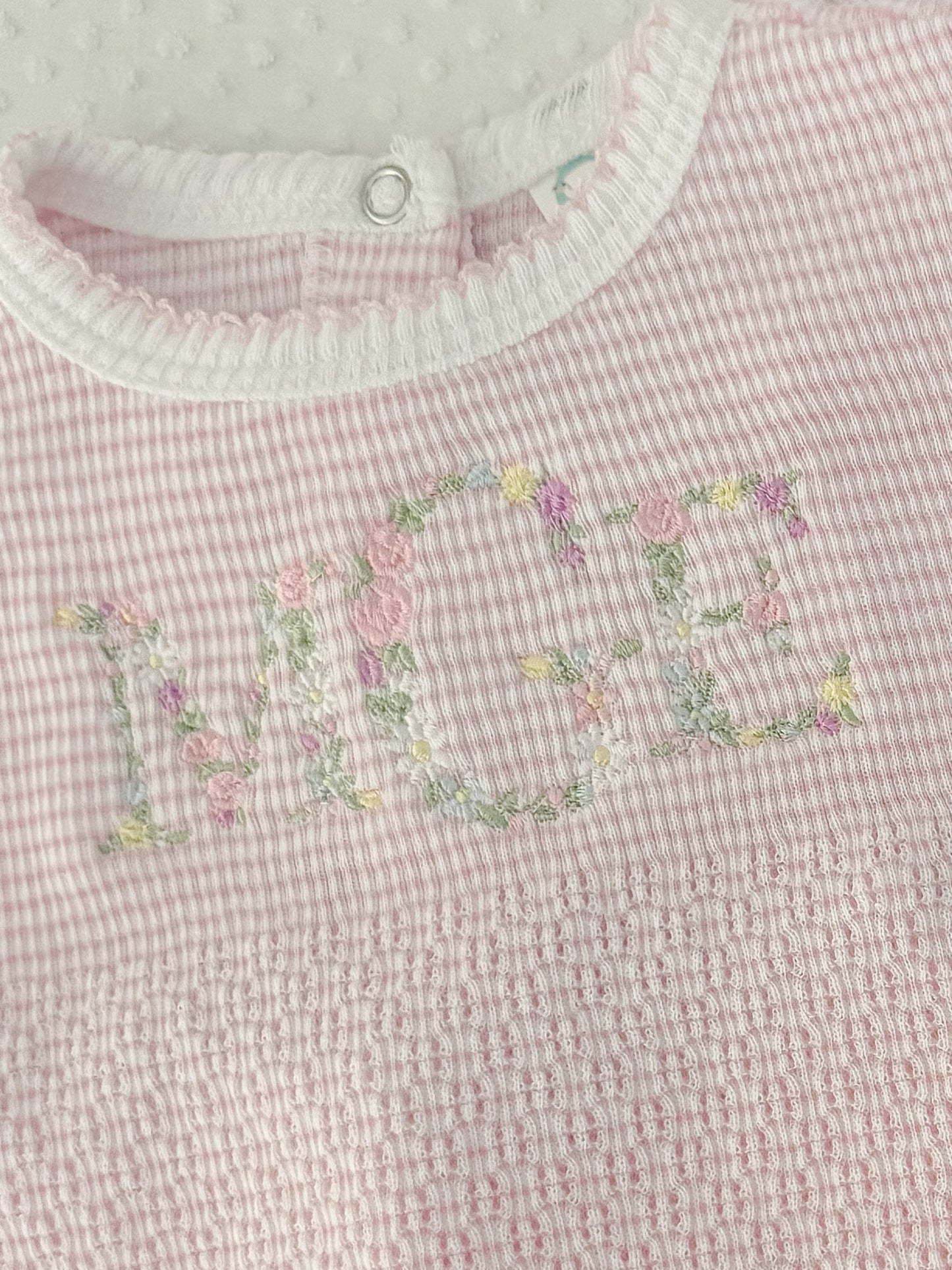 Floral monogram price add on
