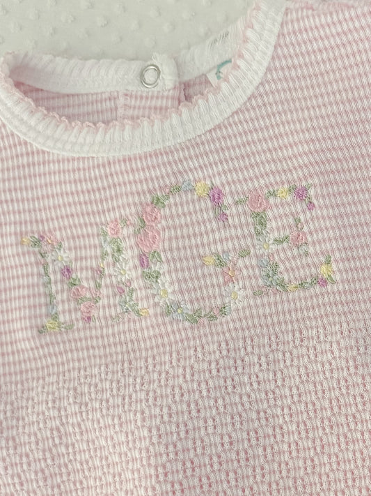 Floral monogram price add on