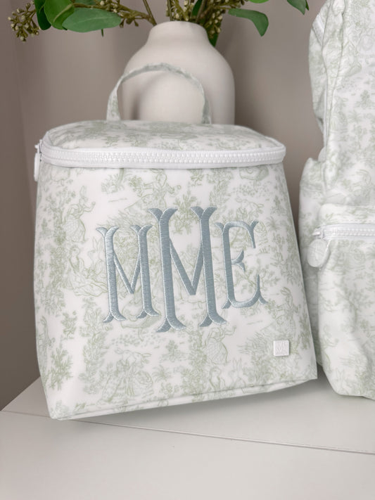 TRVL GREEN TOILE LUNCHBOX