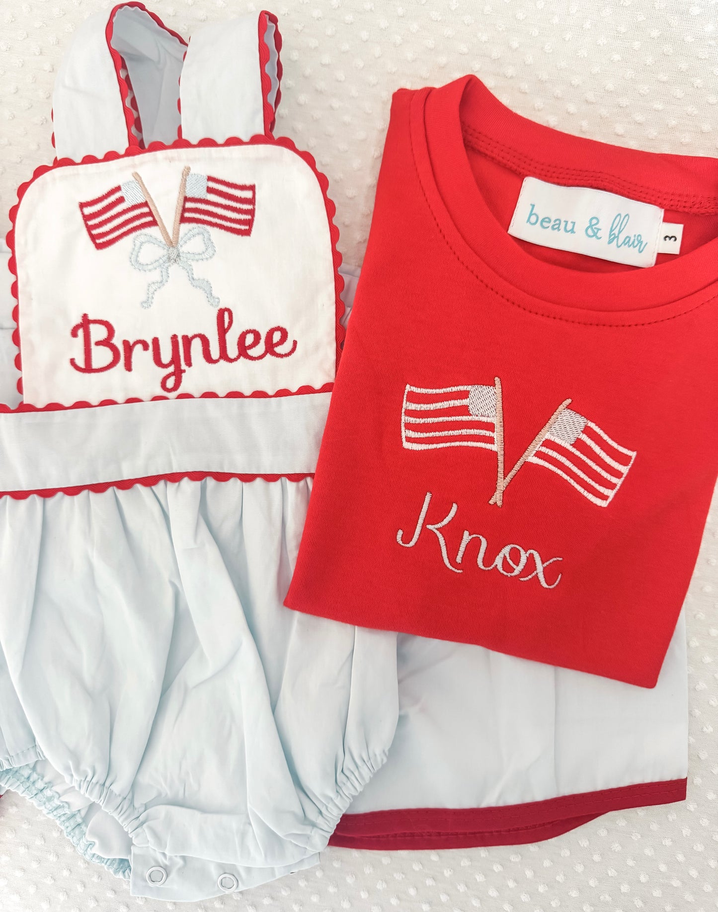 Patriotic Bubble/Dress/Short Set