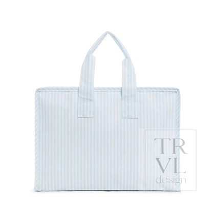 TRVL Overnite Tote Blue Pimlico Stripe