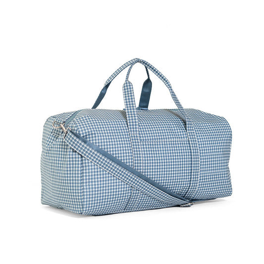 TRVL Rodeo Check Indigo XL Weekender Duffel