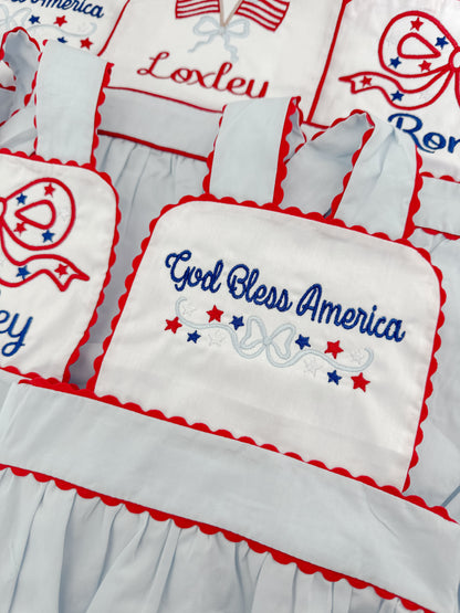 Patriotic Bubble/Dress/Short Set