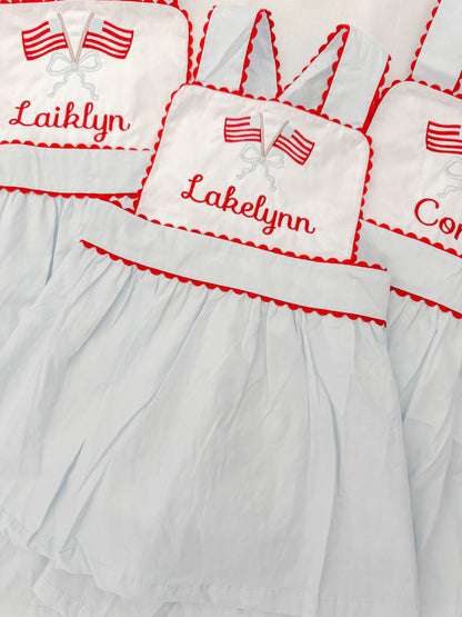 Patriotic Bubble/Dress/Short Set