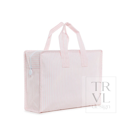 TRVL Overnite Tote Pink Pimlico Stripe