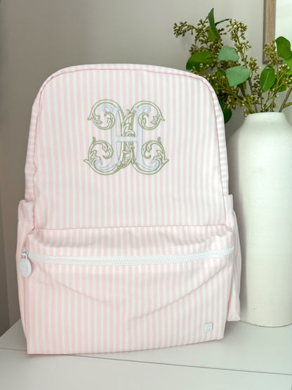 TRVL PINK PIMLICO STRIPE BACKPACK