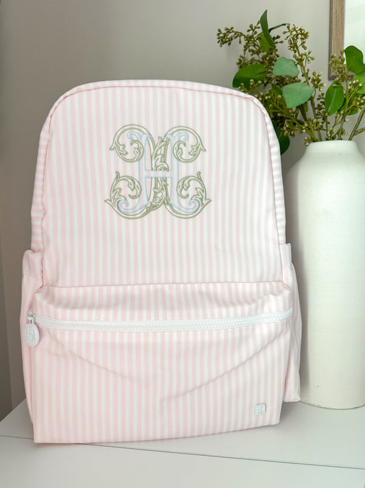 TRVL PINK PIMLICO STRIPE BACKPACK