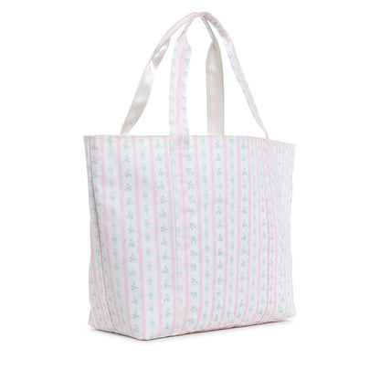 TRVL PINK RIBBON FLORAL JUMBO TOTE