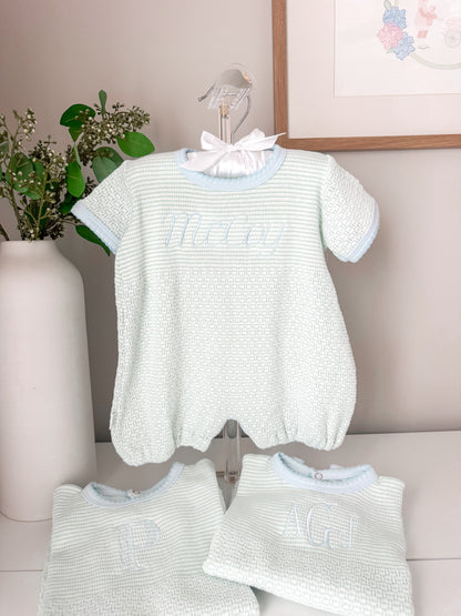 Paty Solid Color Bubble with Pima Trim